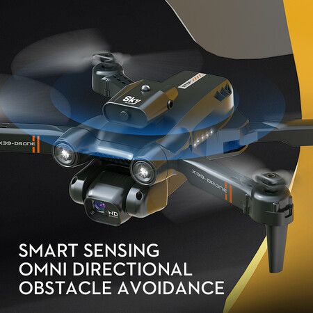 Mini Drone 4k Hd Dual Esc Camera Optical Flow Positioning Obstacle Avoidance Foldable Quadcopter Rc Dron Toys Gifts