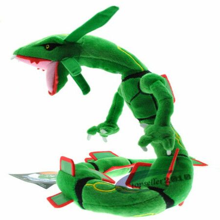 Cosplay Pikachu Peluche Doll Pokemon Plush Toy Rayquaza Green 80cm