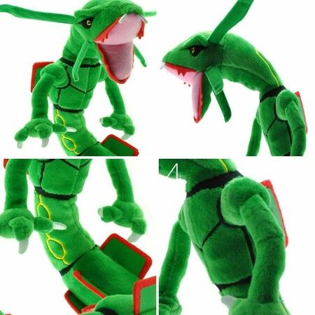 Cosplay Pikachu Peluche Doll Pokemon Plush Toy Rayquaza Green 80cm