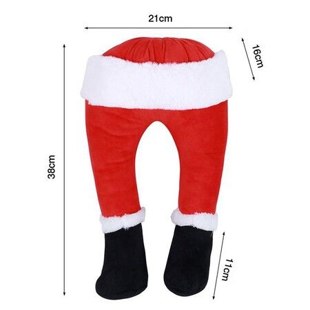 Santa Claus Leg Home Decoration Ornaments Prosthetic Window Man Party Garden Decoration