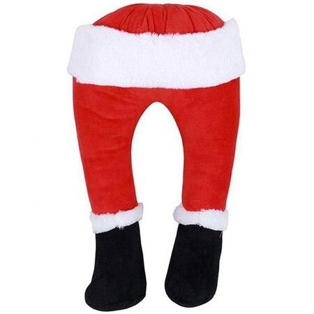 Santa Claus Leg Home Decoration Ornaments Prosthetic Window Man Party Garden Decoration