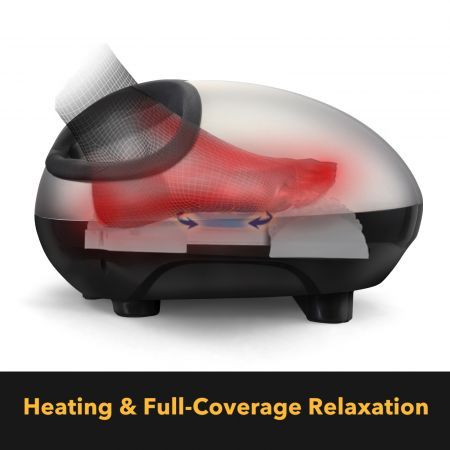 HOMASA Foot Massager Machine Spa Reflexology with Heat Shiatsu Deep Kneading 3 Modes Feet Massage Gift for Home Office