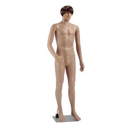 185CM Male Mannequin Full Body With Wig Manikin Display Stand Dress Form Adjustable Detachable Skin Tone