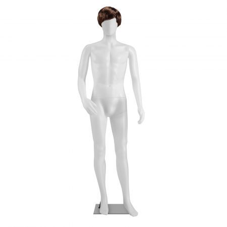 Male Mannequin 185CM Full Body With Wig Manikin Display Stand Dress Form Adjustable Detachable White