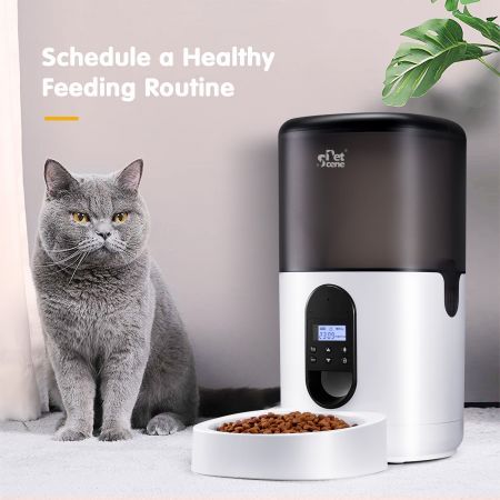 6L Auto Pet Feeder Smart Automatic Dog Cat Food Dispenser Timed 10s Voice Recorder 1-4 Meals Per Day 20 Portions