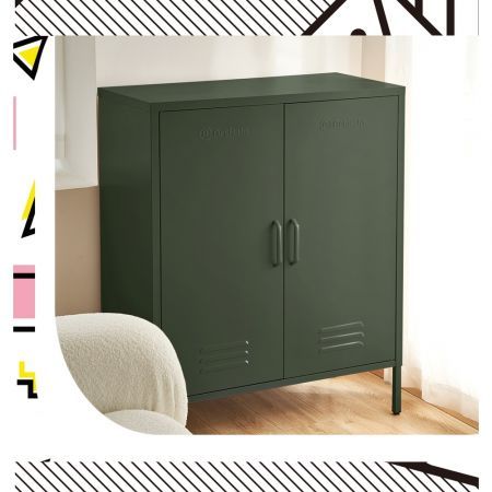 ArtissIn Buffet Sideboard Metal Cabinet - SWEETHEART Green