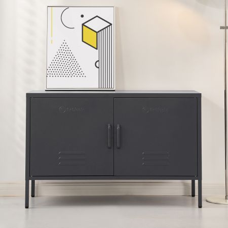 ArtissIn Buffet Sideboard Metal Cabinet - BASE Charcoal