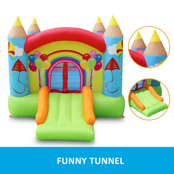 Jumping Castle Bouncer Bouncy Outdoor Play Equipment Playground Bouncing Toy Game Inflatable Blowup Backyard Entertainment