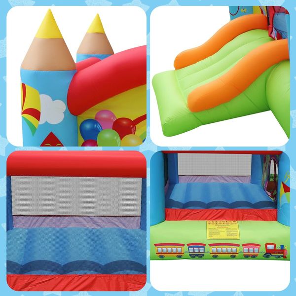 Jumping Castle Bouncer Bouncy Outdoor Play Equipment Playground Bouncing Toy Game Inflatable Blowup Backyard Entertainment