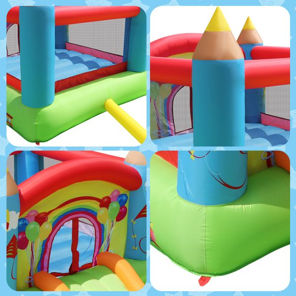 Jumping Castle Bouncer Bouncy Outdoor Play Equipment Playground Bouncing Toy Game Inflatable Blowup Backyard Entertainment