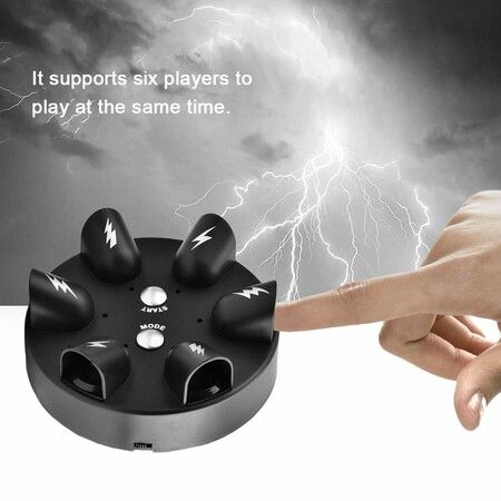 Electric Shock Lie Detector 2 Punishment Functions Polygraph Game Shocking Finger Roulette Toy Practical Joke Toys for Party