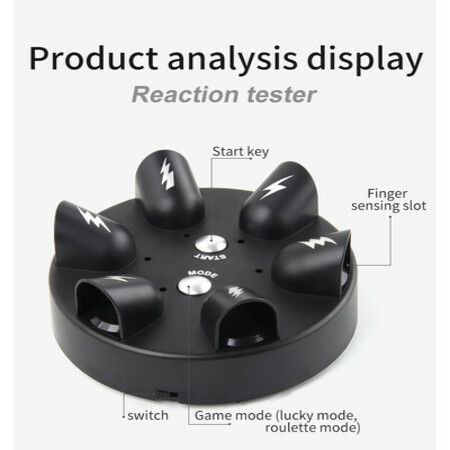 Electric Shock Lie Detector 2 Punishment Functions Polygraph Game Shocking Finger Roulette Toy Practical Joke Toys for Party