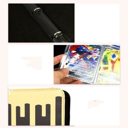 900 Cards Case Binder Pokemon Card TCG Game Cards PU leather Collection Holder Pocket Folder Gift For Kids