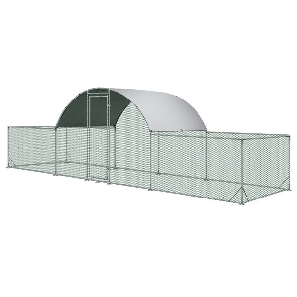 Chicken Coop Run Walk In Bird Cage Rabbit Bunny Hutch Pen Hen Chook House Dog Cat Enclosure Fence Shelter XL 660x190x195cm