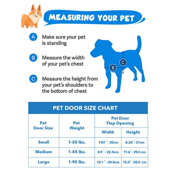 Pet Dog Cat Door Flap Large 2-Way Locking Safe Brushy Security Wall Metal Slide-in Lockable Panel