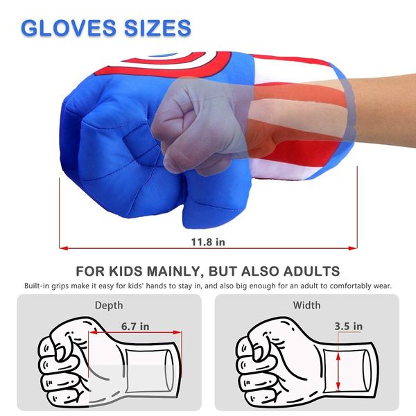 Superhero Toys Hands for Kids Captain America Infinity Gloves Superhero Costumes Fists