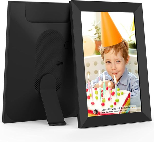 Smart WiFi Digital Photo Frame,10.1 Inch IPS LCD Touch Screen, Auto-Rotate Portrait and Landscape, 16GB Memory, Share Moments Instantly via Frameo App from Anywhere