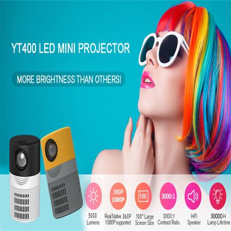 HD1080p Video Projector Home Theater Media Player  Gift Home Mini PHONE Portable