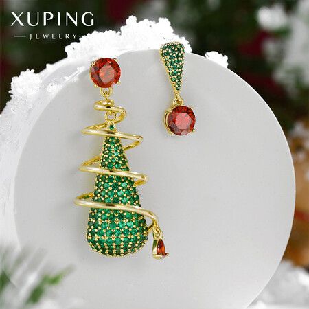 Christmas Jingle Bell Pierced earrings Xmas Gift Jewelry