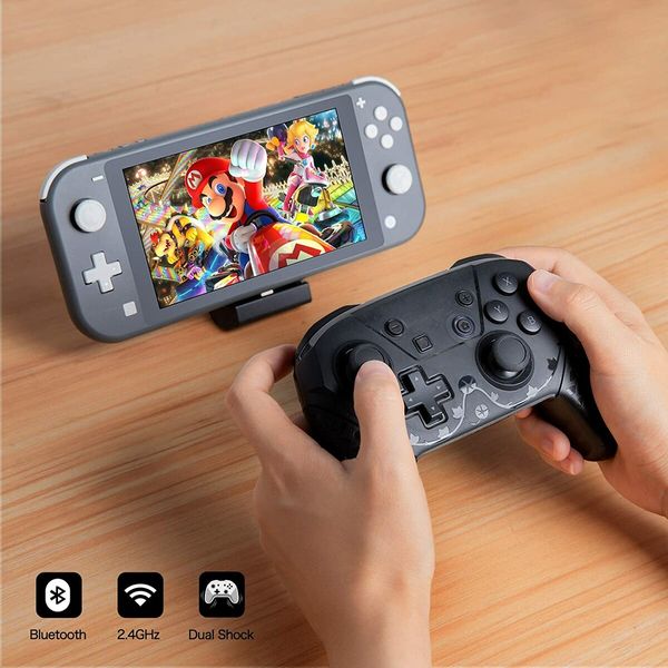 Wireless Pro Controller Gamepad Compatible with Switch Support Amibo, Wakeup, Screenshot and Vibration Functions