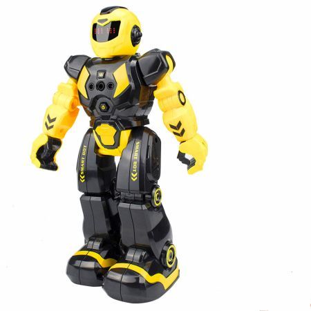 RC Robots Intellectual Gesture Sensor Programmable Toys with Infrared Controller  Kits for Kids Age 6+(Yellow)