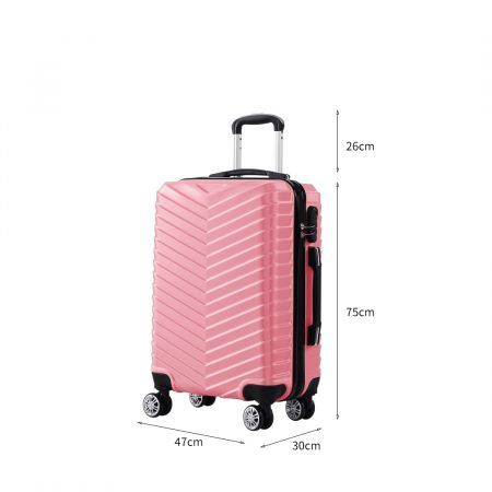 28 Luggage Suitcase Travel Rose Gold 28 inch