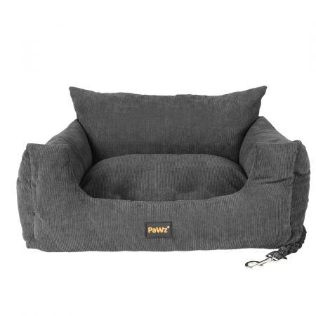 L Size Pet Car Seat Travel Bed in Grey Colour