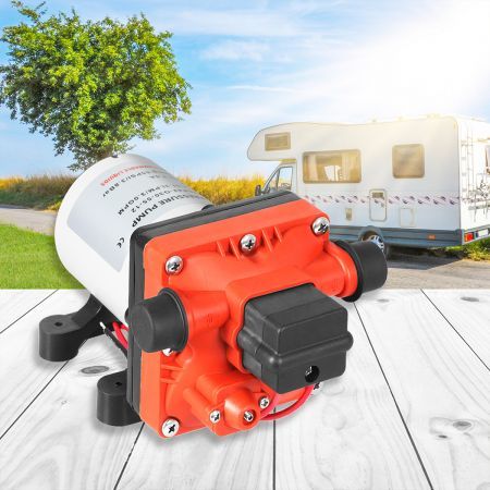 12V Water Pump High Pressure Fast Self-priming  Caravan 11.3L 55PSI Boat Camper