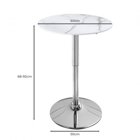 Levede Bar Table Swivel Counter Dining Table Furniture Cafe Outdoor Round Edge