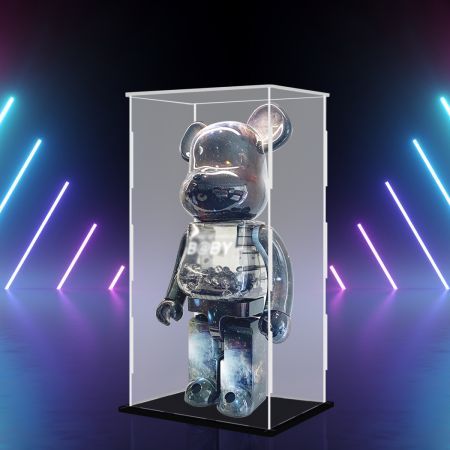 1000% Bearbrick Display Show Case Pop Mart Clear Acrylic Storage Box Dustproof