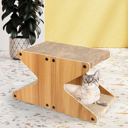 PaWz Cat Scratching Scratcher Board Cat Tree Pad Lounge Toy Corrugated Cardboard