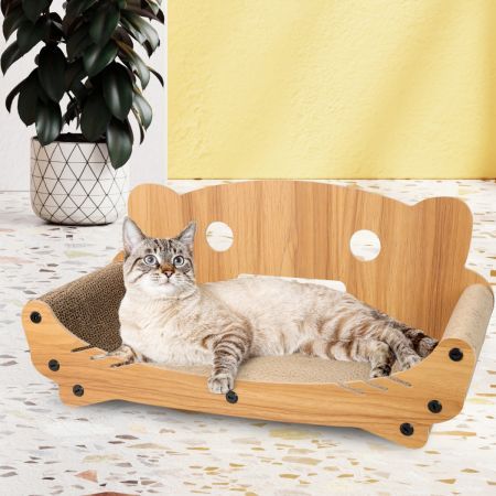 PaWz Cat Kitten Claw Scratching Board Post Scratcher Corrugated Cardboard Toy