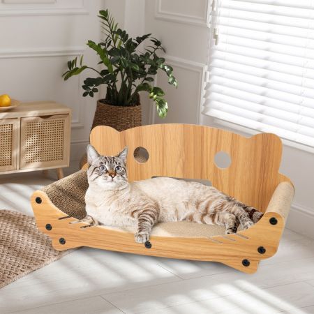 PaWz Cat Kitten Claw Scratching Board Post Scratcher Corrugated Cardboard Toy