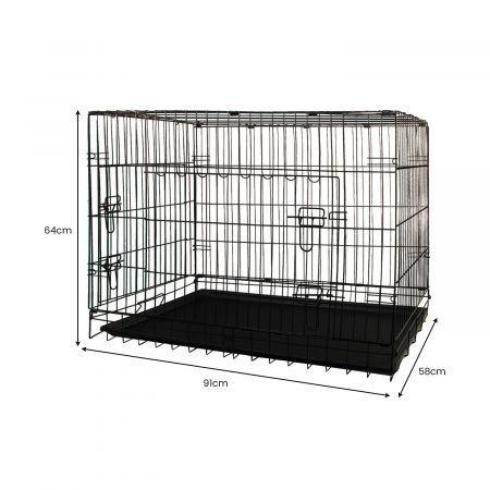 Royale 36in Foldable Pet Wire Dog Crate - Medium