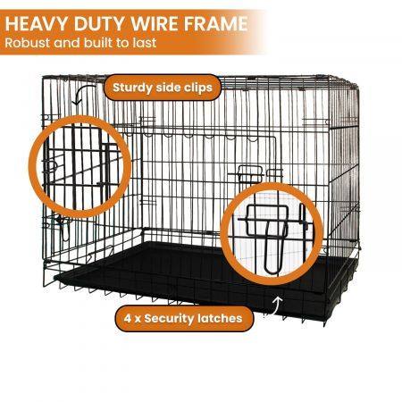 Royale 36in Foldable Pet Wire Dog Crate - Medium