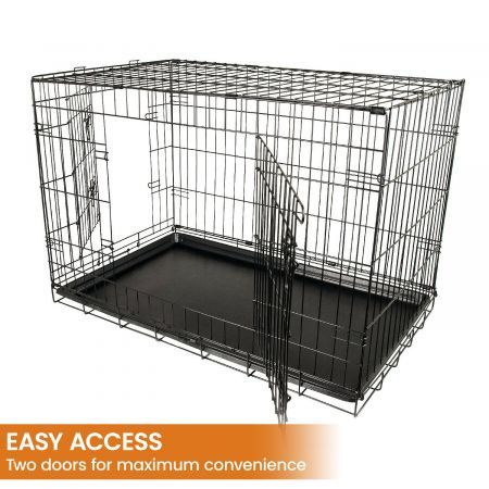 Royale 36in Foldable Pet Wire Dog Crate - Medium