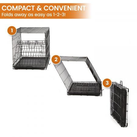 Royale 36in Foldable Pet Wire Dog Crate - Medium