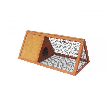 Little Buddies Wooden Triangle Rabbit Animal Hutch - 98cm