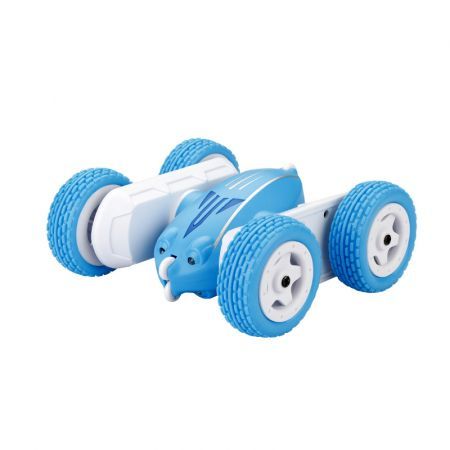 Newest Remote Control Car Rollover Stunt Car, Dual Sided off-Road Charging, Electric Racing Children'S Toy Boy Color Blue