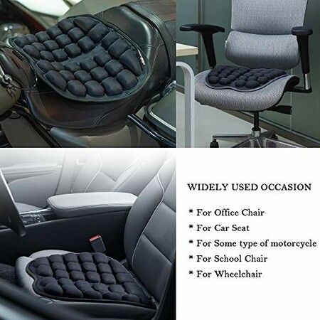 Air Inflatable Seat Cushion for Car Seat Office Chair Wheelchair Tailbone Pain Relief Pad