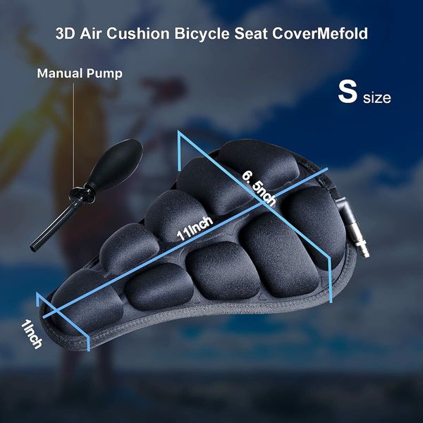 SizeS Bike Seat Cushion Soft Bike Seat Cover for Peloton/Stationary/Mountain Bike Accessories