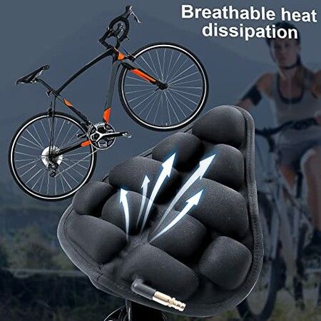 SizeM Bike Seat Cushion Soft Bike Seat Cover for Peloton/Stationary/Mountain Bike Accessories