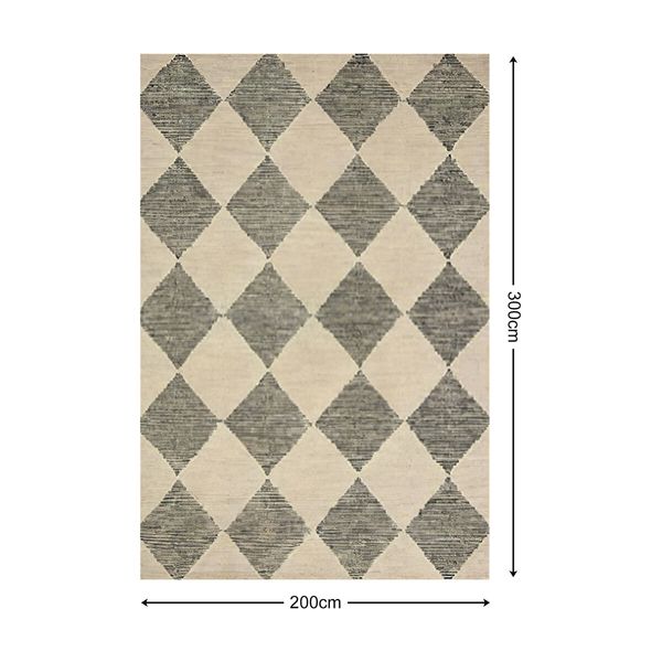 Large Area Rug Bedroom Carpet Floor Mat Non Slip Living Room Dining Nursery Office Washable Geometric 200x300cm