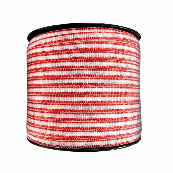 Electric Fence Poly Wire Tape 500 Meters 12mm Portable Temporary Fencing Polywire 5 Stainless Steel Strands Cattle Sheep Goats Horses