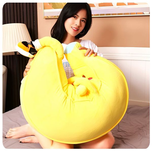 50 CM Banana Stuffed Animal Cute Fruit Plushie Hugging Pillow Long Plush Toys Sleeping Doll Gift for Birthday, Valentine, Christmas