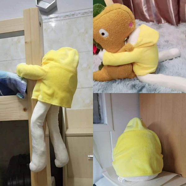 Banana Man Doll Plush Weird Plushies Creative Stuffed Toy with Multiple Funny Poses Banana Toy Man Birthday Christmas Party Gift(Yellow)