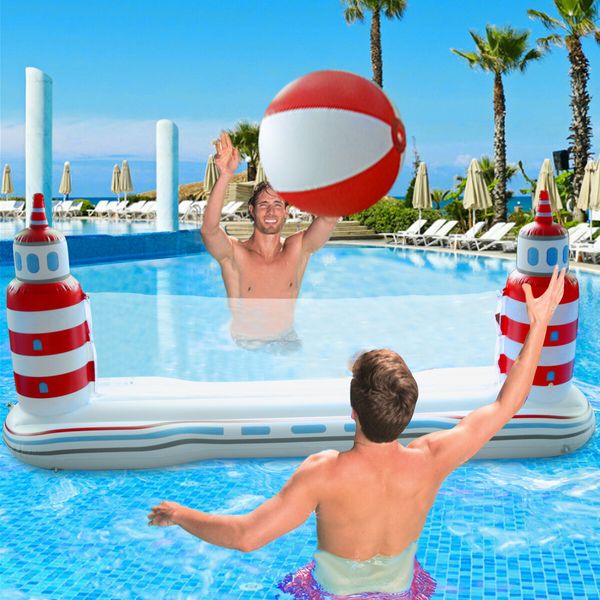 Inflatable Volleyball Net Included for Kids and Adults, Summer Pool Game, Summer Floaties, Volleyball Court