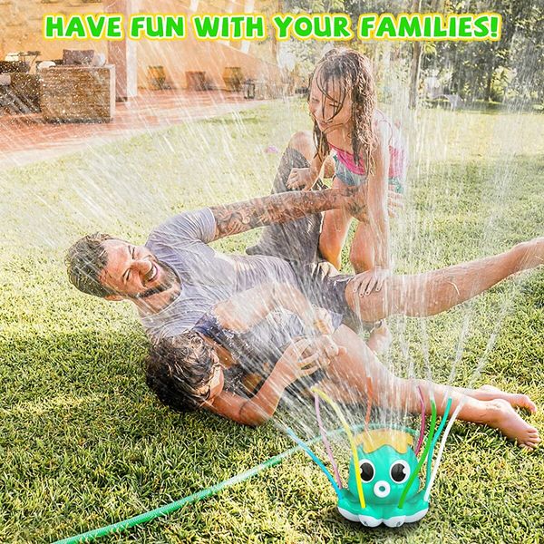 Octopus Water Spray Sprinkler for Kids, Garden Outdoor Backyard Splash Water Play Toys