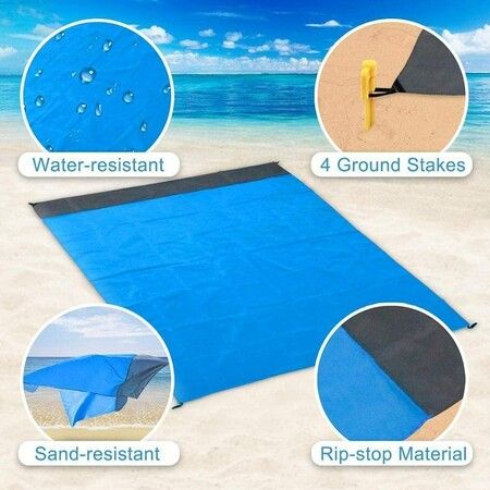 Camping Mat Picnic Mat Portable Beach Blanket Waterproof Camping Bed Beach Mat 200x210cm