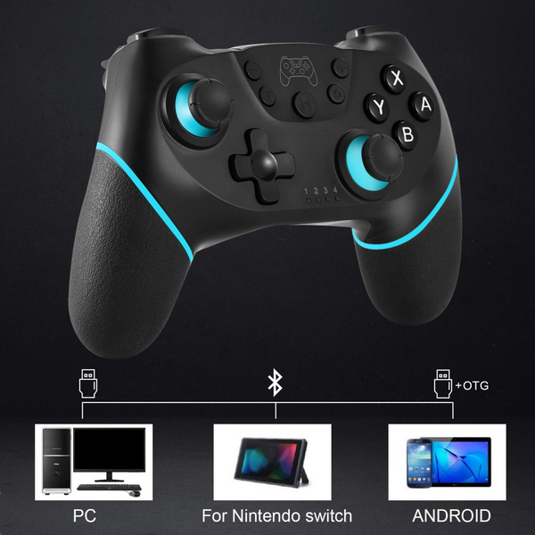 Wireless Pro Controller Compatible with Nintendo Switch (Black & Green)